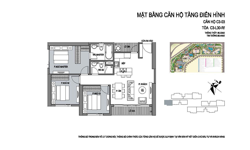 Mặt bằng căn hộ D'.Capitale Trần Duy Hưng 2