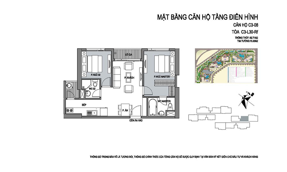 Mặt bằng căn hộ D'.Capitale Trần Duy Hưng 4